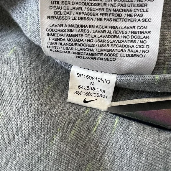 Nike Tech Fleece Track Jacket Moto‎ Cape Womens Medium Gray Full Zip - Picture 10 of 16